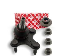 febi bilstein 31485 Rotule de suspension avec écrous de blocage, 1 pièce | Compatible avec: AUDI A3, A3, A3 Cabriolet, A3 Limousine, A3 Sportback, A3 Sportback, Q2, Q3, Q3, CUPRA ATECA, SEAT ALHAMBRA