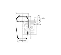 FEBI BILSTEIN 32817 Soufflet à air, suspension pneumatique