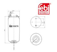 Febi Bilstein 35676 Sac De Suspension Avec Tige De Piston Pour Renault (RVI)