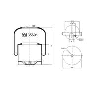 FEBI BILSTEIN 35691 Soufflet à air, suspension pneumatique