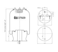 Soufflet de suspension, suspension pneumatique