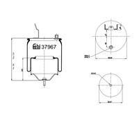 FEBI BILSTEIN 37967 Soufflet à air, suspension pneumatique