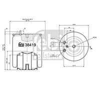 FEBI BILSTEIN 38419 Soufflet à air, suspension pneumatique