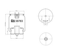 FEBI BILSTEIN 38783 Soufflet à air, suspension pneumatique