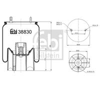FEBI BILSTEIN 38830 Soufflet à air, suspension pneumatique