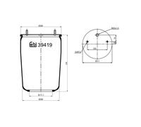 FEBI BILSTEIN 39419 Soufflet à air, suspension pneumatique