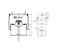 FEBI BILSTEIN 39421 Soufflet à air, suspension pneumatique