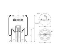 FEBI BILSTEIN 39504 Soufflet à air, suspension pneumatique