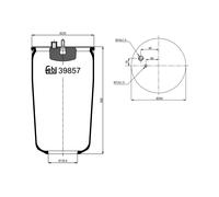 FEBI BILSTEIN 39857 Soufflet à air, suspension pneumatique