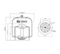 FEBI BILSTEIN 39902 Soufflet à air, suspension pneumatique