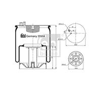 Febi bilstein 39904 - Air Soufflet