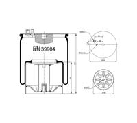 FEBI BILSTEIN 39904 Soufflet à air, suspension pneumatique