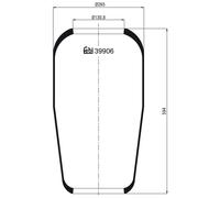FEBI BILSTEIN 39906 Soufflet à air, suspension pneumatique