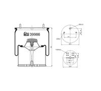 FEBI BILSTEIN 39986 Soufflet à air, suspension pneumatique