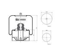 FEBI BILSTEIN 39988 Soufflet à air, suspension pneumatique