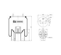 FEBI BILSTEIN 39990 Soufflet à air, suspension pneumatique