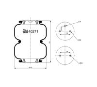 FEBI BILSTEIN 40271 Soufflet à air, suspension pneumatique