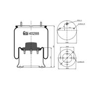 FEBI BILSTEIN 40288 Soufflet à air, suspension pneumatique