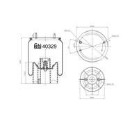 FEBI BILSTEIN 40329 Soufflet à air, suspension pneumatique