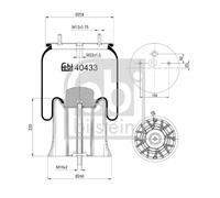 FEBI BILSTEIN 40433 Soufflet de suspension, suspension pneumatique