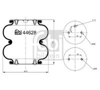 FEBI BILSTEIN 44628 Soufflet de suspension, suspension pneumatique pour MERCEDES