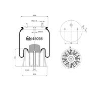 FEBI BILSTEIN 45098 Soufflet à air, suspension pneumatique