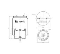 FEBI BILSTEIN 45660 Soufflet à air, suspension pneumatique