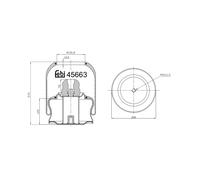 FEBI BILSTEIN 45663 Soufflet à air, suspension pneumatique