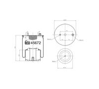 Soufflet de suspension, suspension pneumatique