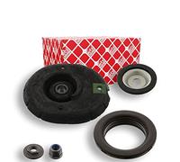 Febi bilstein 45691 Support supérieur avec roulement à rouleaux intégré, plaque à ressort et écrous Noir