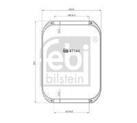 FEBI BILSTEIN 47144 Soufflet de suspension, suspension pneumatique pour IVECO