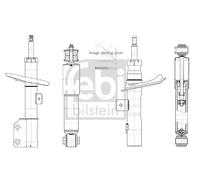 FEBI BILSTEIN Amortisseur à Gaz Pour Essieu Avant Droite Toyota RAV 4 III A3