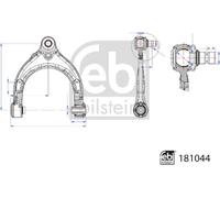 FEBI BILSTEIN Bras de suspension supérieur avant 181044