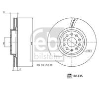 FEBI BILSTEIN Disques De Frein Avant Ventilés Pour VW ID.3 E11 E12 ID.4