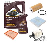 Febi BILSTEIN Inspection Set 6L mannol Longlife 504/507 5W-30 pour Nissan NP300