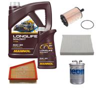 FEBI BILSTEIN Inspection set 6L MANNOL Longlife 504/507 5W-30 pour Seat Ibiza