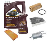 FEBI BILSTEIN Inspection set 6L MANNOL Longlife 504/507 5W-30 pour VW Golf VI