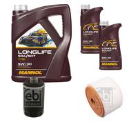 FEBI BILSTEIN Inspection Set 7L MANNOL LONGLIFE 504/507 5W-30 Pour Audi A6