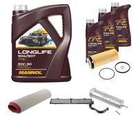 FEBI BILSTEIN Inspection set 8L MANNOL Longlife 504/507 5W-30 pour BMW Série 3