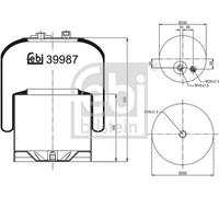 FEBI BILSTEIN Soufflet de ressort, suspension pneumatique Article : 39987