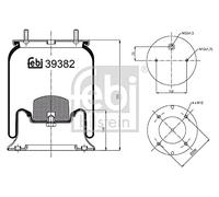 FEBI BILSTEIN Soufflet de suspension, suspension pneumatique 39382