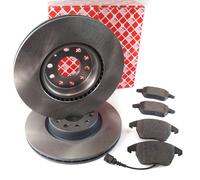 Febi Disques de Frein Plaquettes + Contact D'Usure Avant pour VW Golf Passat