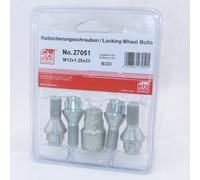 Febi Verrous De Jante Ensemble M12x1,25x26mm Conique 27051|2