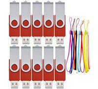 FEBNISCTE Pendrive Lot de 10 clés USB 2.0 Pliables 1 Go - Lot de 10 clés USB 2.0 Pliables - 1 Go - pour Cadeau de Remise de diplôme