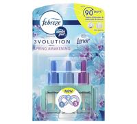 Febreze 3 Volution Recharge Désodorisant Plug-In 20 ml Spring Awakening, 3 parfums alternés pour éliminer les odeurs 6 x 20 ml