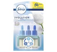 Febreze 3 Volution Recharge pour Désodorisant Électrique Pureté de Coton 20 ml - Lot de 2