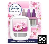 Febreze 3Volution Fleur Naissante Kit de Démarrage Désodorisant Électrique, Diffuseur + Recharge 20ml, 3 Parfums Complémentaires, Inspiré des Pétales Délicats, Technologie OdourClear
