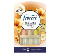 Febreze 3Volution Recharge Lenor Souffle Précieux pour Désodorisant Électrique, 20ml, 3 Parfums en Alternance Toutes les 45 Minutes, Technologie OdourClear, Combat les Odeurs, Jusqu'à 90 Jours