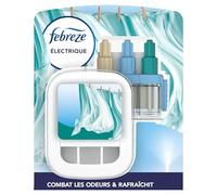Febreze 3Volution Linge Frais Kit De Démarrage Diffuseur Électrique, Diffuseur + Recharge de 20ml, 3 Parfums en Alternance, Combat les Odeurs en Continu, Jusqu'à 90 Jours