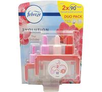 Febreze 3Volution Lot de 2 flacons de recharge pour orchidée thaïlandaise - Jusqu'à 90 jours - Lutte contre les odeurs et rafraîchit - Lot de 2